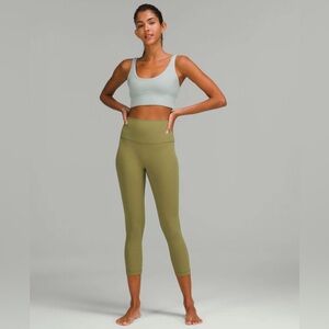 LULULEMON Align‎ High-Rise Crop 21"Bronze Green Women's SIZE 6